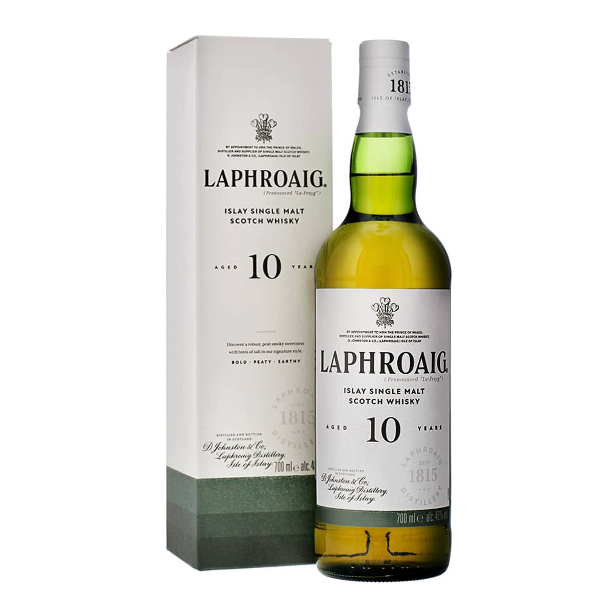 Laphroaig 10 ans + 2 verres